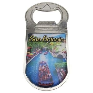 San Antonio Souvenir Bottle Opener Magnet Texas Travel Tourist Gift‎ Barware